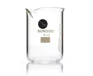 Borosil® Low Form Griffin Beaker with Spout 10 mL ISO3819 Borosilicate, 20/CS