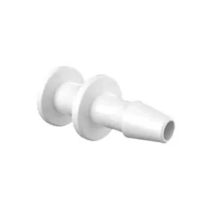 Eldon James 3/32" Barb, Plug, Natural Kynar (PVDF), 100/PK