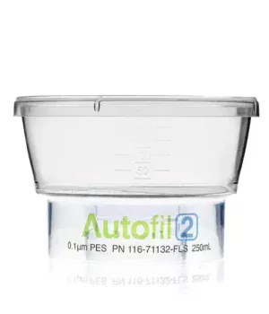 Autofil® 2 Sterile Disposable Bottle Top Vacuum Filters with 0.45 µm PES Membrane for Prefiltration or Clarification, 250 mL, 12/CS