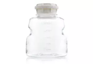 EZLabpure™ Media Bottle PETG, 500 mL, GL45 Closed VersaCap, Sterile, 24/CS