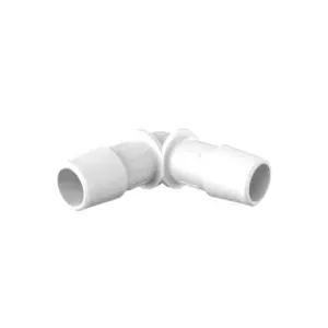 Eldon James Equal 90 Degree Elbow Fitting, 1/2" ID, Polypropylene (PP), 100/PK