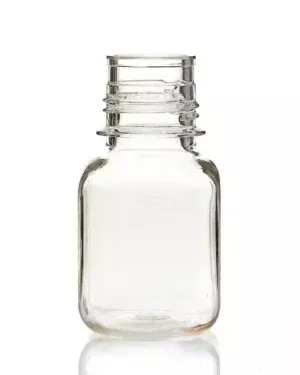 EZBio® 125 mL PETG Media Bottles, Non-Sterile, Square Storage Bottles with 38-430 mm Neck, Without Caps, 24/PK