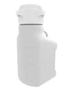 EZgrip® 2.5 L (0.5 Gal) HDPE Space Saving Carboy with 83 mm (83B) VersaCap and 3.25 L Max Capacity, Large Pinched Handles, 1/EA
