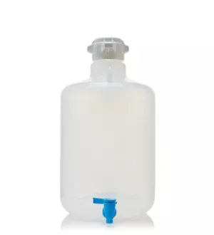 EZLabpure™ 20 L Round Carboy, PP, 83B VersaCap with Spigot, 1/EA