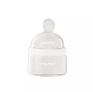 Borosil® Weighing Bottles with Interchangeable Stopper, Squat Form, 40mL, 60 mm x 40 mm (OD x H), 10/CS