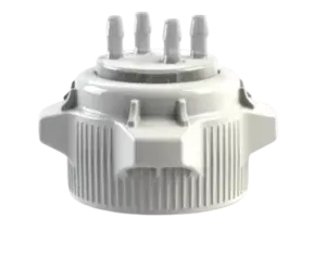 VersaCap 83 mm (83B) Carboy and Bottle Caps, Open Cap w/ 4x 1/4" Molded In HB Adapter, 1/EA