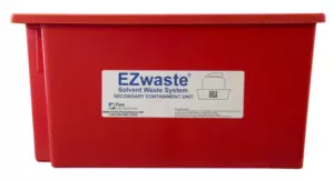 EZwaste® Secondary Container Spill Basin, Safety Tray for 10 L-20 L (2.5 to 5 Gallon) Carboys, Bottles, and DOT Waste Containers, 6/PK