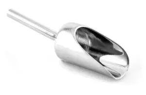 EZBio Stainless Steel Pharma Scoop, 316 L, 500 mL, Steel Handle, 1/EA