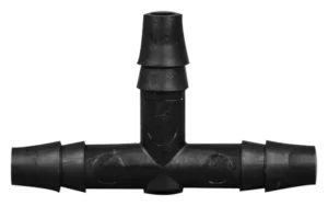 Polyethylene T-Type Barbed Tubing Connectors (Tee-Shaped), Three 1/4 Inch Barbs, 100/PK