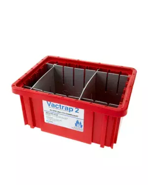 Vactrap™ 2 Secondary Container Spill Basin, Safety Tray with Dividers, for use with Vactrap™ Vacuum Trap System or for General Lab Safety, Waste Storage, and Spill Containment, 1/EA
