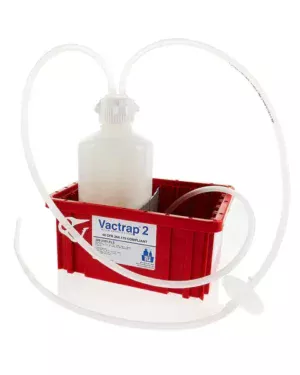 Vactrap™ 2 Vacuum Trap System (Vacuum Flask Alternative) for Aspiration and Vacuum Protection, Shatterproof 2 Liter Aspirator Bottle Assembly with Secondary Container, Bleach Compatible HDPE, 2 L Bottle with Inline Vent Filter, 1/EA