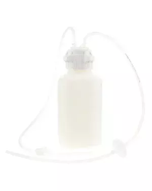 Vactrap™ 2 Vacuum Trap Bottle (Vacuum Flask Alternative) for Aspiration and Vacuum Protection, Shatterproof 4 Liter Aspirator Bottle Assembly, Bleach Compatible HDPE, 4 L Bottle with Inline Vent Filter, No Secondary Container, 1/EA