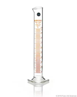 Borosil® Cylinders Taped Density, USP Ch. 616, 100 mL, 2/CS