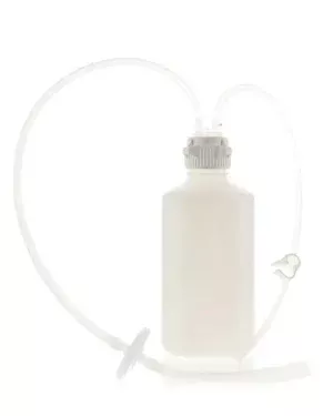Vactrap™ 2  Vacuum Trap Bottle (Vacuum Flask Alternative) for Aspiration and Vacuum Protection, Shatterproof 2 Liter Aspirator Bottle Assembly, Autoclavable Polypropylene (PP), 2 L Bottle with Inline Vent Filter, No Secondary Container, 1/EA