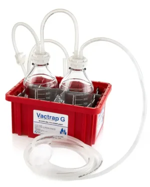 Vactrap™ G Vacuum Trap System (Vacuum Flask Alter) for Aspiration and Vacuum Protection, 1+1 Liter PUREGRIP Glass Bottles Assy W/ Secondary Container, 1 L Bottle W/ 1 L Over flow Bottle & Inline Vent Filter, 1/EA 