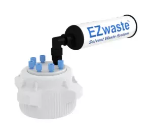 EZwaste® HPLC Solvent Waste System, Cap-Only Assembly, 83 mm (83B) VersaCap with Six (6x) Ports for 1/8 Inch O.D. Tubing, 1/EA