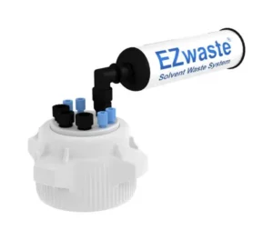 EZwaste® HPLC Solvent Waste System, Cap-Only Assembly, 83 mm (83B) VersaCap with Four (4x) Ports for 1/16 Inch O.D. Tubing; Three (3x) Ports for 1/4 Inch O.D. Tubing, 1/EA