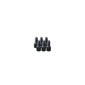 EZwaste® HPLC Solvent Waste System, Replacement Fittings, Plugs for 1/8 Inch OD or 1/16 Inch OD Ports, Black Plug, 1/4-28 Thread, 6/PK
