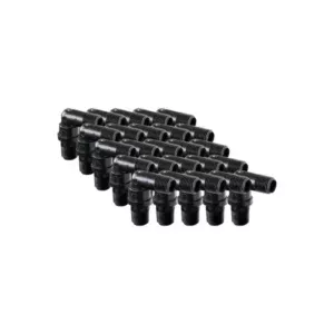 EZwaste® HPLC Solvent Waste System, Replacement Fittings, 1/4 Inch Hose Barb Fittings for 1/4 Inch ID Tubing, Black Fitting, 1/8 Inch MNPT Thread, 10/PK