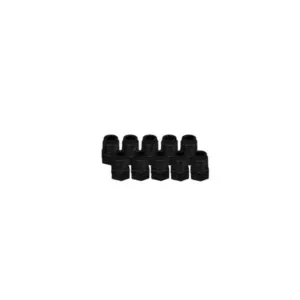 EZwaste® HPLC Solvent Waste System, Replacement Fittings, Plugs for Hose Barb Ports, Black Plug, 1/8 Inch MNPT Thread, 10/PK