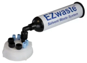 EZwaste® HPLC Solvent Waste System, Cap-Only Assembly, 70 mm (S70) VersaCap with Four (4x) Ports for 1/8 Inch O.D. Tubing; Three (3x) Ports for 1/4 Inch O.D. Tubing, 1/EA