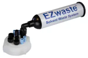 EZwaste® HPLC Solvent Waste System, Cap-Only Assembly, 70 mm (S70) VersaCap with Four (4x) Ports for 1/8 Inch O.D. Tubing; Three (3x) Ports for 1/4 Inch O.D. Tubing; One (1x) Hose Barb Port for 1/4 or 3/8 Inch I.D. Tubing, 1/EA