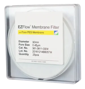 EZFlow® PES Membrane Filters, 0.45 µm, 90 mm Diameter Filter Discs, Non-Sterile, 25/PK