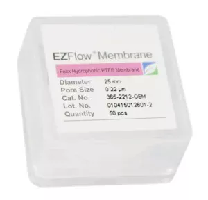 EZFlow® PTFE Hydrophobic Membrane Filters, 0.22 µm, 25 mm Diameter Filter Discs, 50/PK