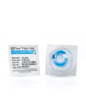 EZFlow® Sterile Hydrophilic PVDF Syringe Filters, 0.22 µm Sterilizing Membrane, 13 mm, 100/PK