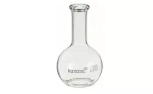 Borosil® Flat Bottom Boiling Flasks with Beaded Rim, 50 mL, 50/CS