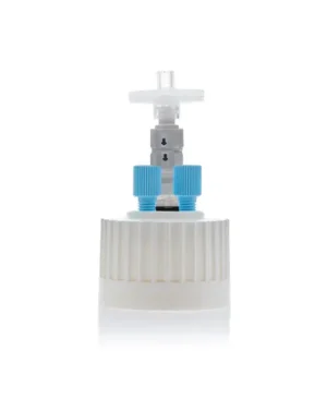 ChromCap™ 300 HPLC Solvent Reservoir 38-430 System with Class VI PTFE Adapter & Safety Air Inlet Valve, Cap-Only, Two (2x) Ports- OD Tubing-3.2 mm (1/8") or 1.6 mm (1/16"), 1/EA