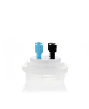 ChromCap™ 100 HPLC Cap Assy, GL45, Adapter w Vent Hole, Four (4x) Ports3.2mm (1/8") or 1.6 mm (1/16"), OD Tubing, 1/EA