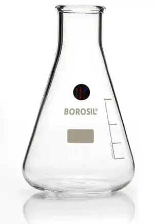 Borosil® Narrow Mouth Glass Erlenmeyer Flasks, 25 mL, 40/CS