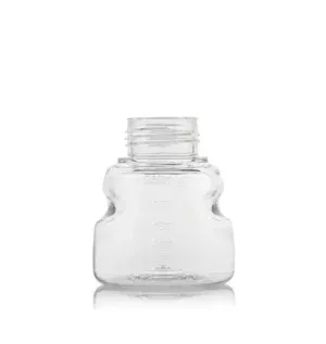 EZBiopure Titanium Round Bottle, PETG, 250mL, GL45 Neck with No Cap, Non-Sterile, 48/CS