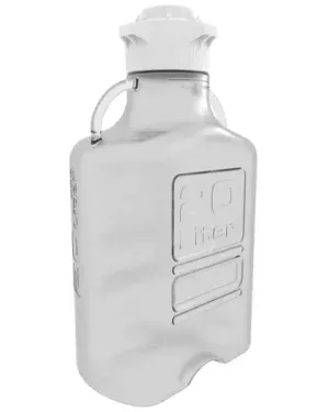 EZBio® Carboy, PC, 20 L, No Spigot, VersaCap® 120 mm, Double Bagged, Non Sterile, 1/EA