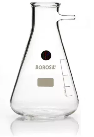 Borosil® Filtration Flasks 3.3 Borosilicate with Tubulation, 2 L (2,000 mL), 5/CS