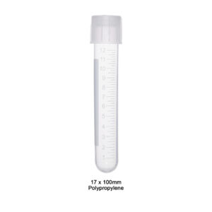 Tube, 14mL, 17 x 100mm PP w/cap, 1/sterile peel, 500/cs