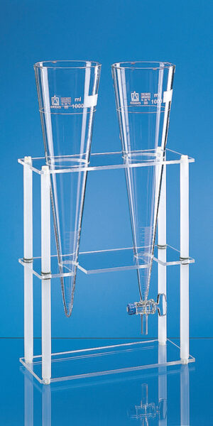 Rack for plastic sedimentation cones