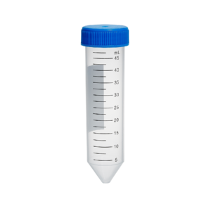 Centrifuge Tube, 50mL, conical, PP, sterile, flat screw cap,20 eco-plastic rack of 25 tubes, 500/cs