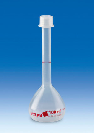Volumetric Flask, PMP, with Screw cap, Class B, 1000mL, pk 1