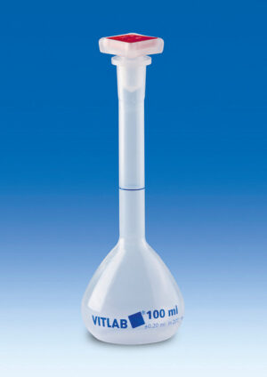 Volumetric Flask with NS Stopper, PP, Class B, 1000mL, pk 1