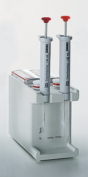 Transferpettor stand: Holds two instruments & accessories
