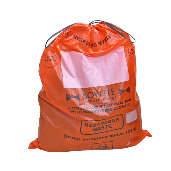 Biohazard Bin XL, large, 26 gallon capacity (100L), with  foot pedal operated lid, 19 x 19 x 33in. / 48 x 48 84cm (W x L x H), 1/ea