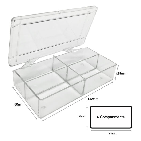MultiBox™, 4 compartments, 38 x 71 x 28mm each (11/2 x 2 13/16 x 11/8 in.), for various gels including half-mini protein gels, 6/pk