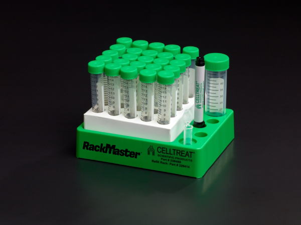 15mL Centrifuge Tube, Best Value - Paperboard Rack with 2 Plastic RackMasters, Sterile