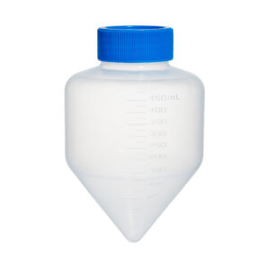 Centrifuge Tube, 250mL, PP, sterile, with screw-cap, includes one 6-position tube rack, 14 bags of 5 tubes, 70/cs