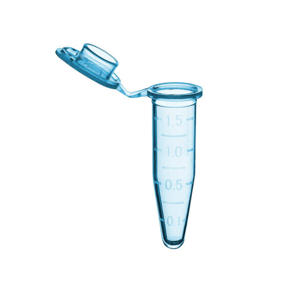 Microtube w/ cap, 1.5mL, assorted colors, (B, R, G, O, P, Y), sterile, w/ self-standing bag & Stop-Pops™, 500/pk