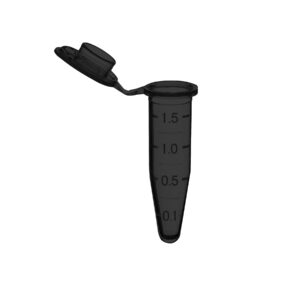 Microtube w/ cap, 1.5mL, red, sterile, w/ self-standing bag & Stop-Pops™, 500/pk