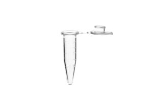 Microtube w/ cap, 2.0mL, clear, sterile, w/ self-standing bag & Stop-Pops™, 500/pk
