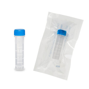Screw-cap microtubes, 2.0mL, with O-ring, sterile, molded graduations, caps attached, 100 per bag, 1000/case
